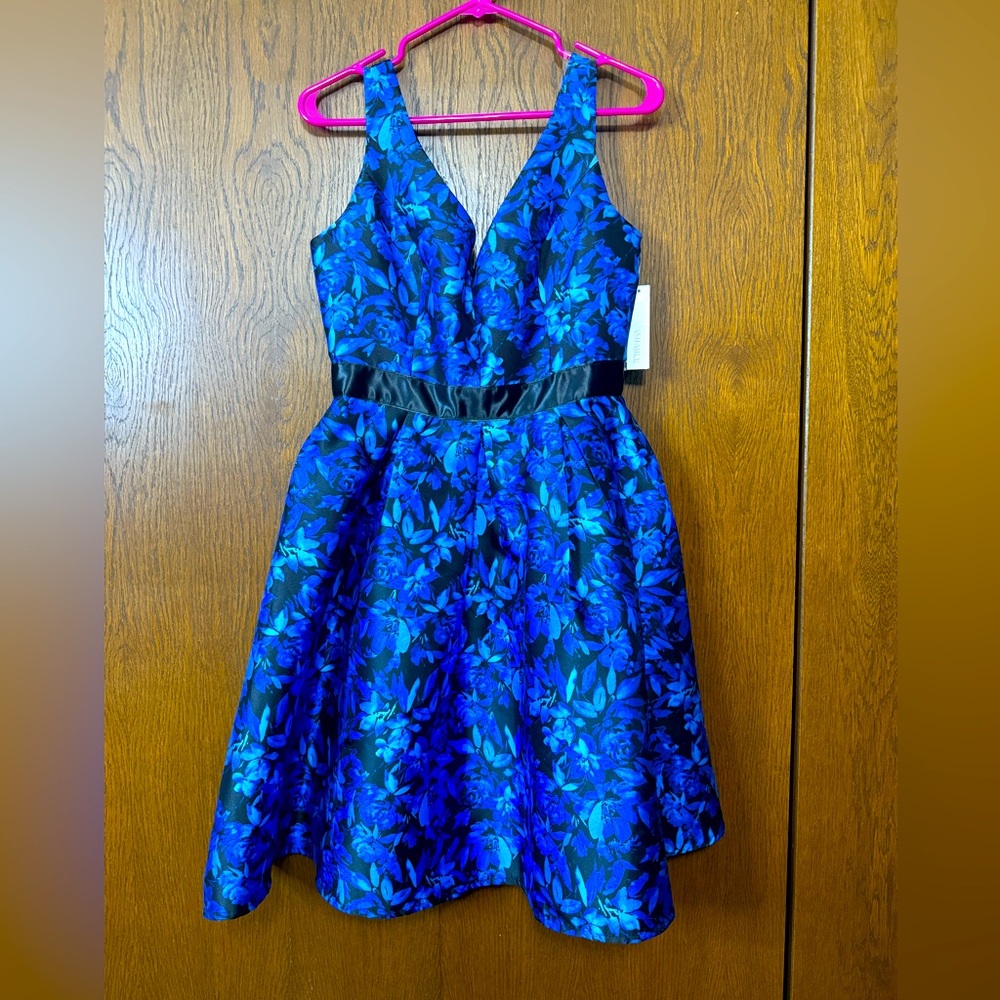 Floral Blue Dress NWT